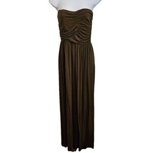 Gilli Army Green Strapless Sundress sz M